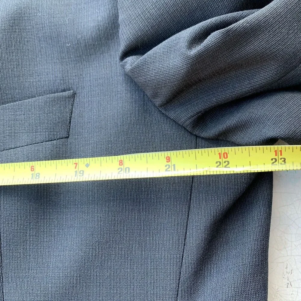 Hugo Boss Mens 42T Einstein Omega Vintage Sport Coat Charcoal Gray